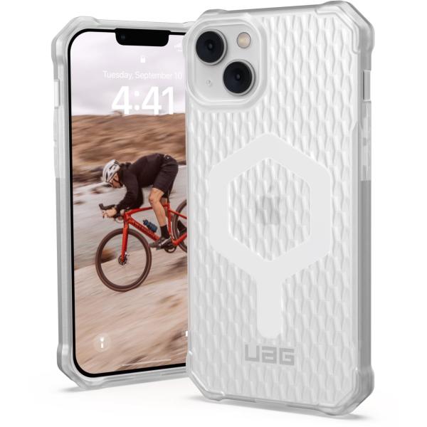 UAG Essential Armor Series Case- Frosted Ice- iPhone 14/14 Plus/14 Pro/Pro MAX  - كفر ايفون 14برو/14برو ماكس  مع ماق سيف - مثلج