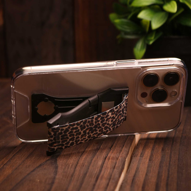 Love Handle Phone Grip - Pro - Leopard - مسكة وستاند ومغناطيس - لوف هاندل الامريكية