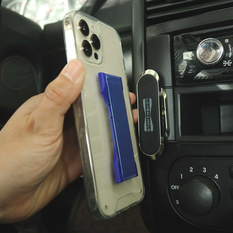 Love Handle Phone Grip - Pro - Blue - مسكة وستاند ومغناطيس - الامريكية