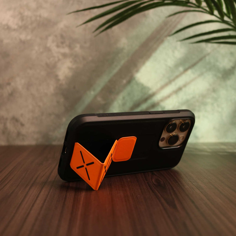 ViVa Madrid Morphix Case - Amber Orange - كفر حماية مع مسكة شريطة وستاند - فيفا مدريد