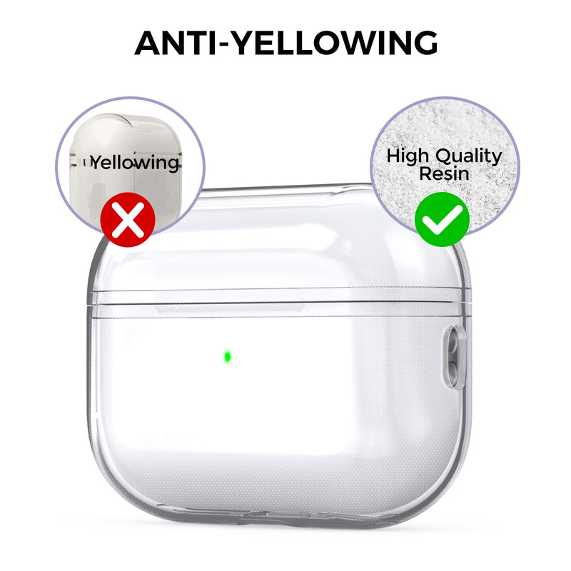 Ahastyle Transparent TPU Case - Apple AirPods Pro 2 - 2022 - Clear - كفر حماية مع ستراب - سماعة ابل ايربودز برو  2