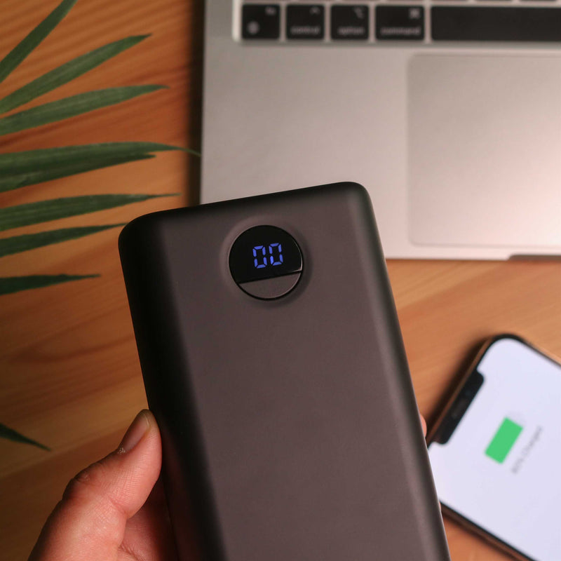 Powerology 30000 mAh High-Capacity Power Bank [O] بطارية متنقلة - باورولوجي - سعة 30 الف - 3 منافذ للشحن السريع