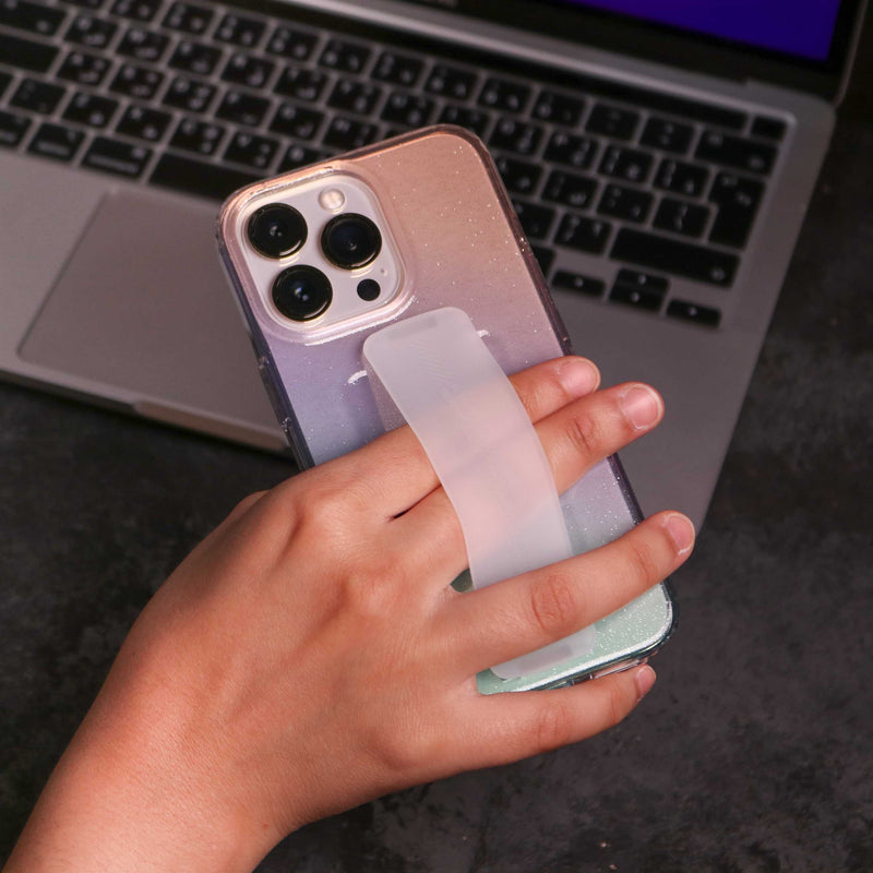 Viva Madrid Loope Clear Case With Air Pockets Case / Extra Grip - Ombre - كفر حماية مع مسكة شريطة - فيفا مدريد - مع مسكة شريطة اضافية