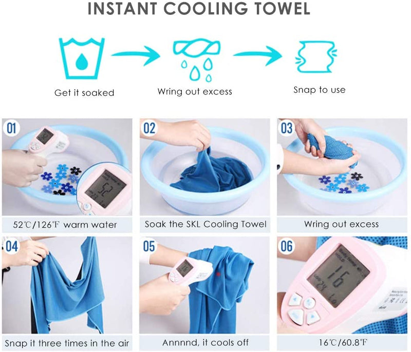 Staycool ICE Towel - Light Blue - فوطة باردة