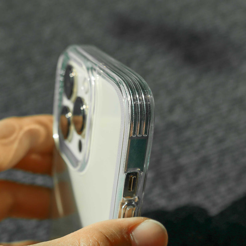 Uniq Hybrid Air Fender Case - Clear Nude Transparent - for iPhone 14/14 Plus/14 Pro/14 Pro MAX - كفر حماية عالية - يونيك - مقاوم للسقوط - شفاف