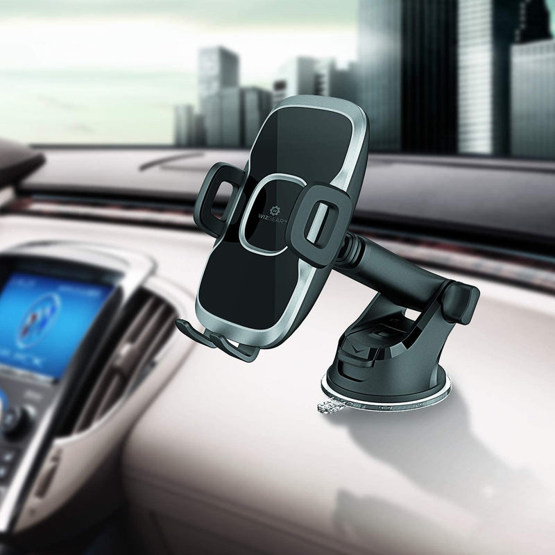 WixGear Dashboard Car Mount with Telescopic Arm - ستاند سيارة - ويكس جير - على ديكور السيارة