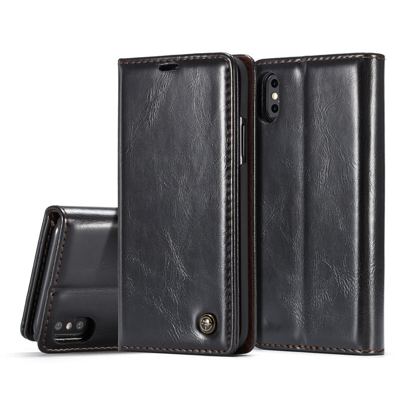 CaseMe 003 - Wallet - Black - كفر محفظة وبطاقات