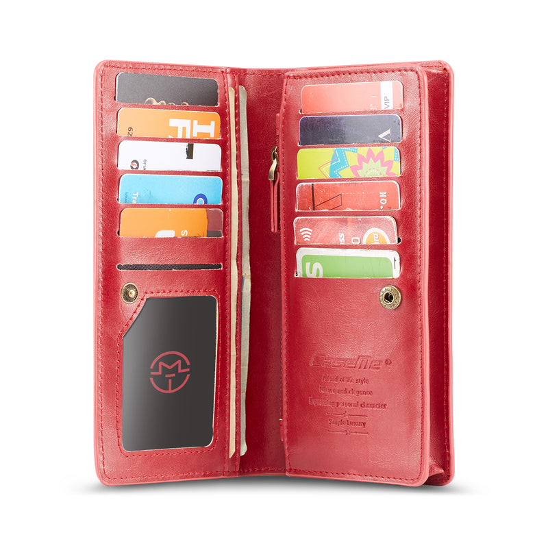 CaseMe 012 - Red - محفظة للهاتف والبطاقات والنقود - لجميع انواع الاجهزة