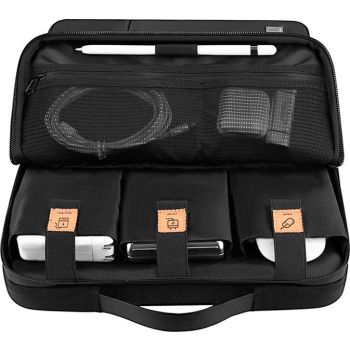 Wiwu Alpha Double Layer Sleeve Bag For 14" Laptop - Black - حقيبة لاب توب 14 بوصة - حماية قوية - مقاومة لرذاذ الماء