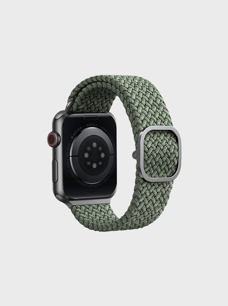Uniq Aspen Braided Watch Strap For Apple Watch - Cypress Green - سير ساعة ابل ووتش