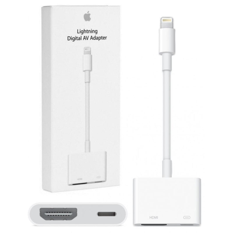 Apple Lightning Digital AV Adapter (HDMI) - وصلة ابل - من الايفون او الايباد الى التلفزيون - كفالة 12 شهر