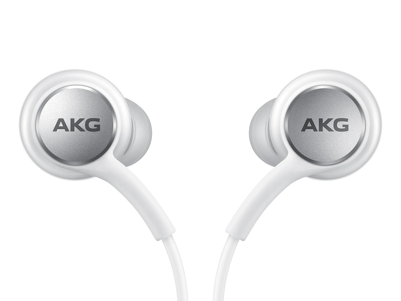 Samsung Type-C Headphones - White - سماعة اذن - تايب سي - سامسونغ - مع مايكروفون - لاجهزة الاندرويد والسامسونغ والايباد برو - كفالة 12 شهر