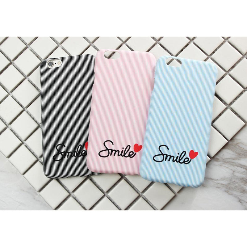 Smile Case with Hearts - Pink