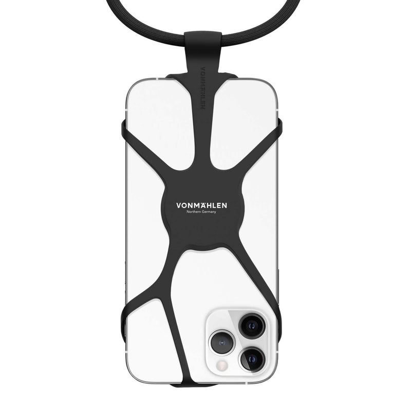 Vonmahlen Infinity Phone Strap - Black - كفر حماية وعلاقة مناسب لجميع انواع الاجهزة
