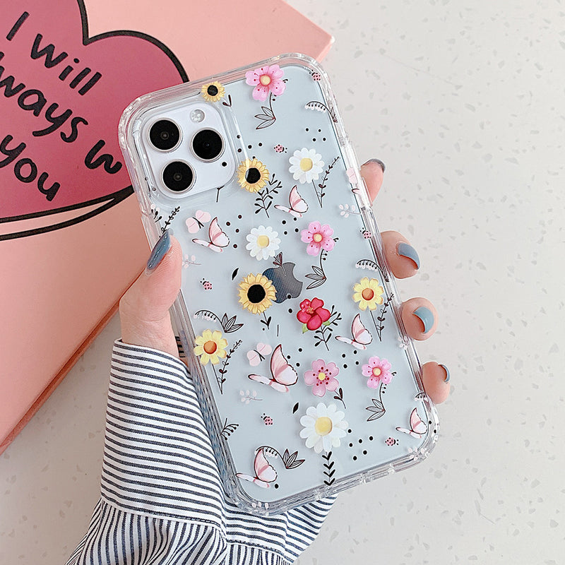 Cute Flower Phone Case - C