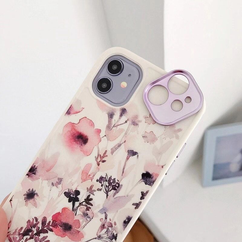 Luxury Different Flower Case with and Camera Lens Protection