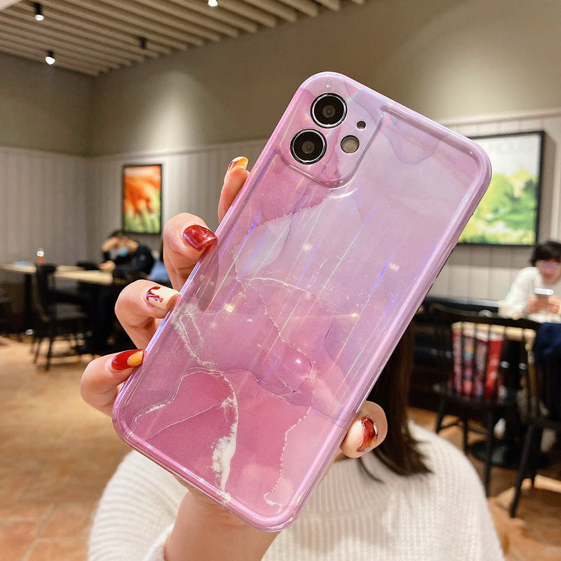 Pink Gradient Case with and Camera Lens Protection