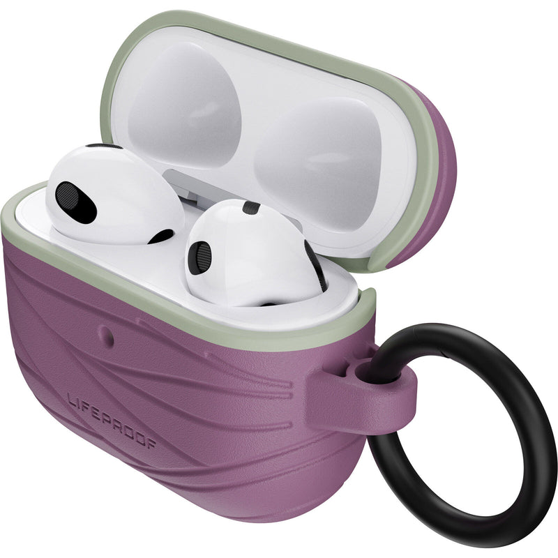 Lifeproof Case for Apple AirPods 3 - Purple - كفر حماية عالية سماعة ابل ايربودز 3 - مع ميدالية علاقة