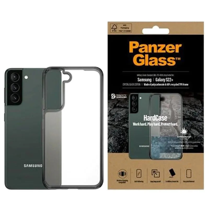 PanzerGlass - Hard Case Samsung - Galaxy S22 Plus - بلس - بانزر S22 كفر جلاجسي  - سامسونج شفاف