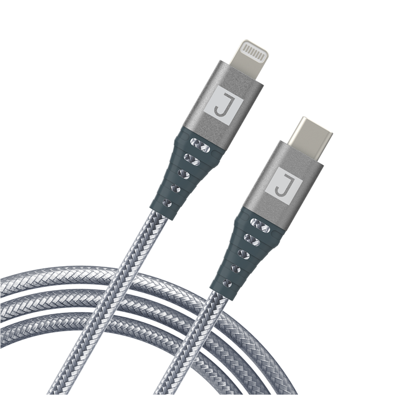 Juku USB-C to Lightning Cable 2m [V] - سلك شحن ايفون تايب سي - طول 2 متر - جوكو - كفالة 24 شهر