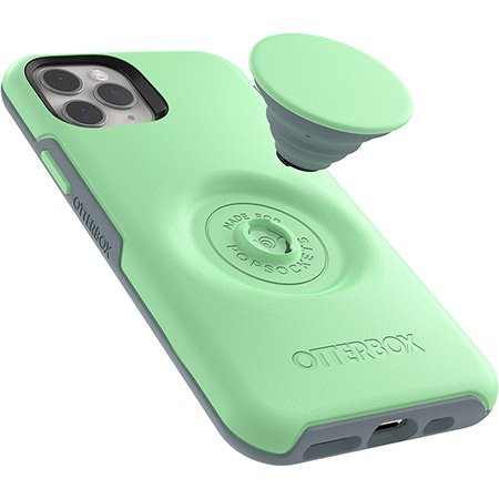 OtterBox Symmetry Otter + Pop - Mint to Be - Light Green - كفر حماية عالية - اوتربوكس - مع مسكة بوب سوكت دائرية