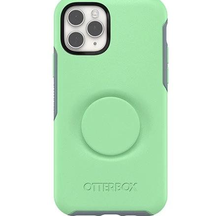 OtterBox Symmetry Otter + Pop - Mint to Be - Light Green - كفر حماية عالية - اوتربوكس - مع مسكة بوب سوكت دائرية