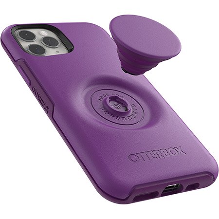 OtterBox Symmetry Otter + Pop - Lollipop - Purple - كفر حماية عالية - اوتربوكس - مع مسكة بوب سوكت دائرية