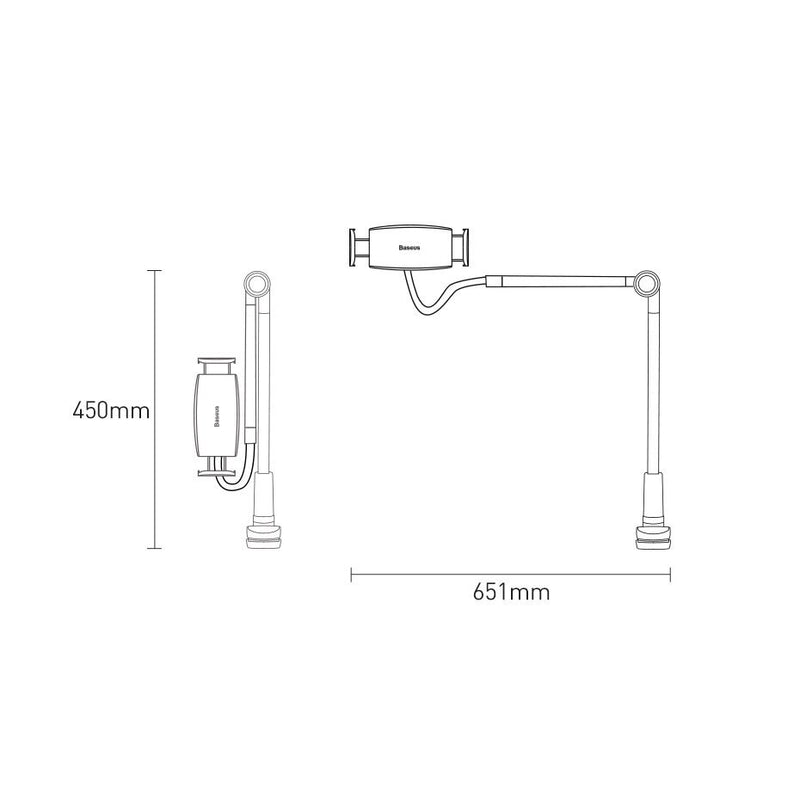 Baseus Otaku Life Rotary Adjustment Lazy Holder Applicable for Phone and Holder - ستاند لجميع انواع الاجهزة - بيسوس
