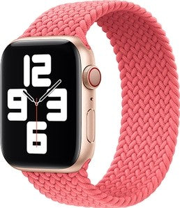 WiWu Braided Solo Loop Watchband For Apple Watch - Pink - سير ساعة ابل