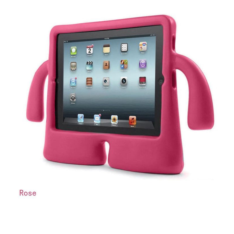 iPad Case with Grip Holder - Rose Pink - كفر حماية ايباد - فوشي