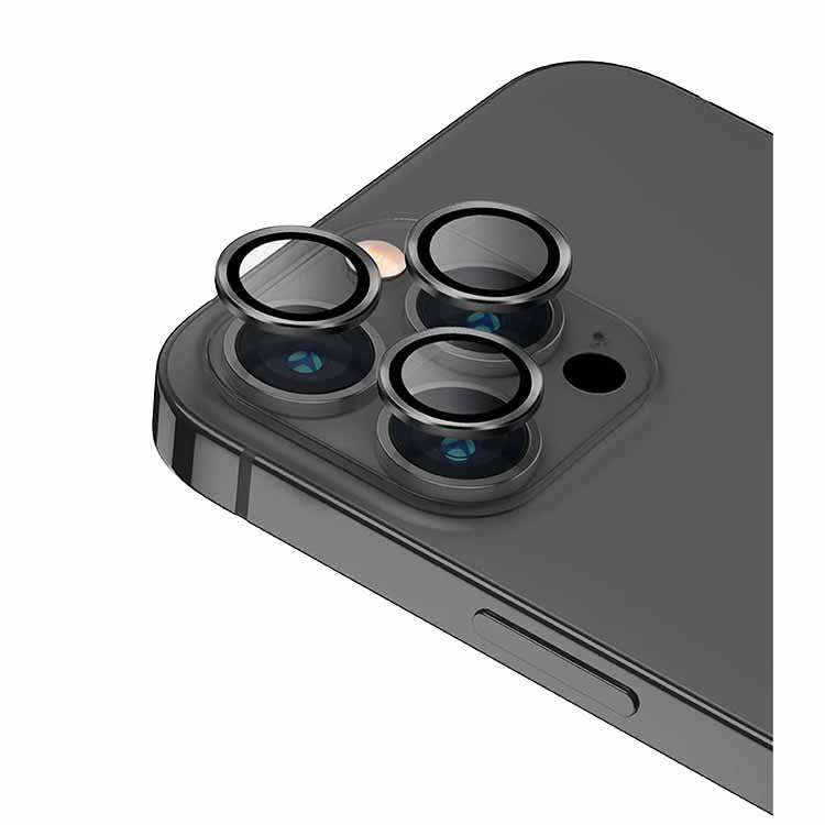 Uniq Optix Camera Lens Protector For iPhone 13 Pro / 13 Pro Max - Graphite - حماية لعدسة كاميرا الهاتف