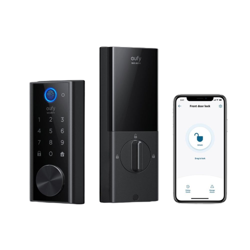 Eufy Smart Lock FingerPrint & Wi-Fi -Black [A]-   قفل باب بصمة ذكي من يوفي واي فاي