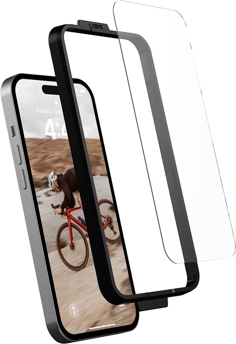 UAG iPhone 14 Pro/14 Pro Max Glass Screen Shield - حماية شاشة - يو اي جي - شفافة - حماية لجميع اطراف الجهاز - 14 برو 14 بروماكس