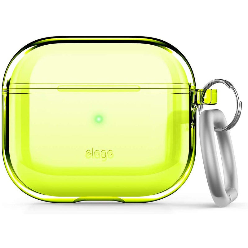 Elago AirPods 3 Clear Case - Neon Yellow - كفر سماعة ابل ايربودز 3  - مقاوم للصدمات