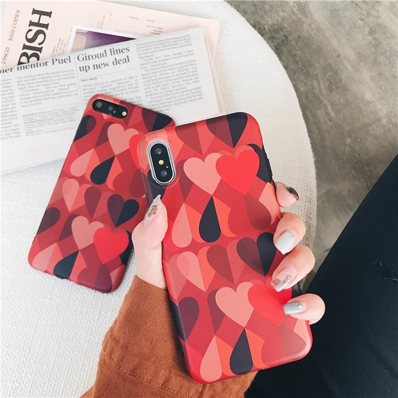 Red Love Heart Case