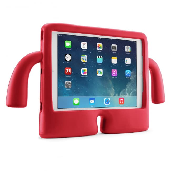 iPad Case with Grip Holder - Red - كفر حماية ايباد - احمر