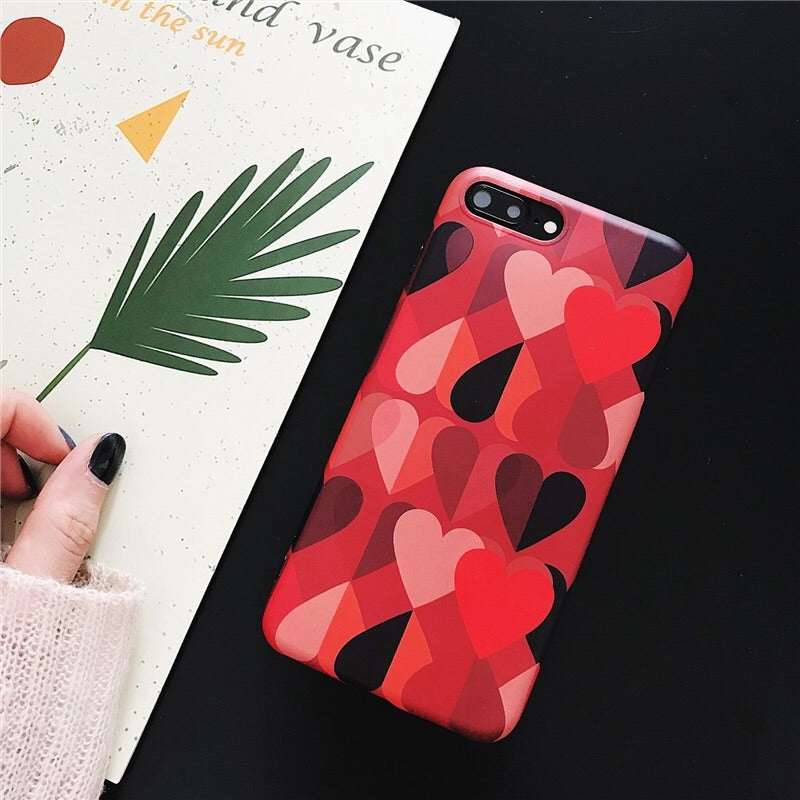 Red Love Heart Case