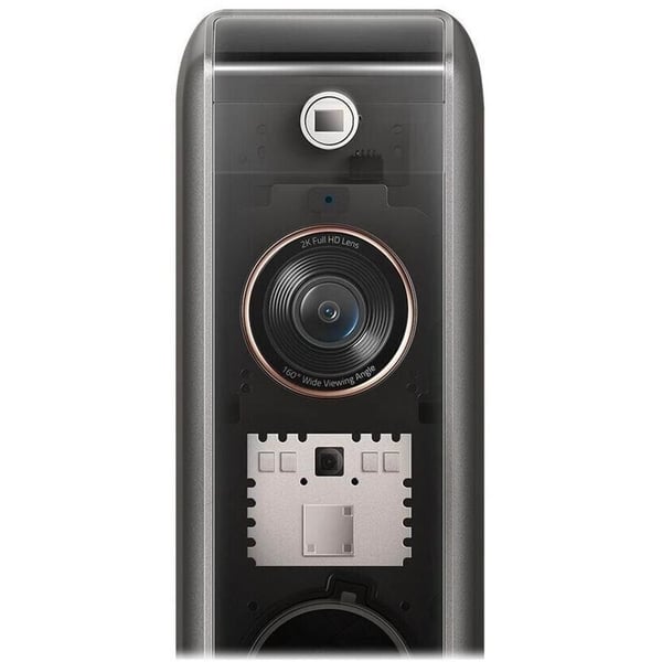 Eufy Video Doorbell Dual Camera 2K with HomeBase - Black [A] - كاميرا لاسلكية - جرس باب المنزل مع القاعدة - يوفي - كفالة 18 شهر