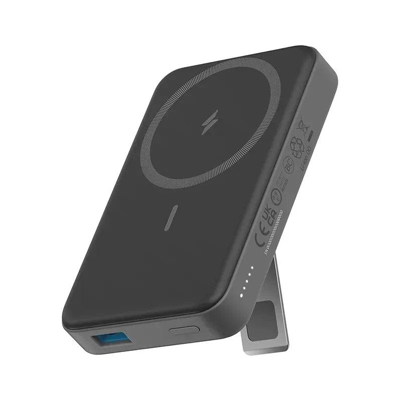 Anker 633 Magnetic Battery (MagGo) 10K - Black - بطارية متنقلة - وايرلس + واير + ستاند - انكر - ماغ سيف مغناطيس - كفالة 18 شهر