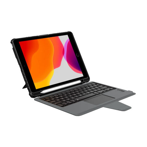 Nillkin Bumper Case with Keyboard For Apple iPad  Arabic - Black - كفر ايباد + كيبورد - لوحة مفاتيح عربي / انجليزي + مكان للقلم