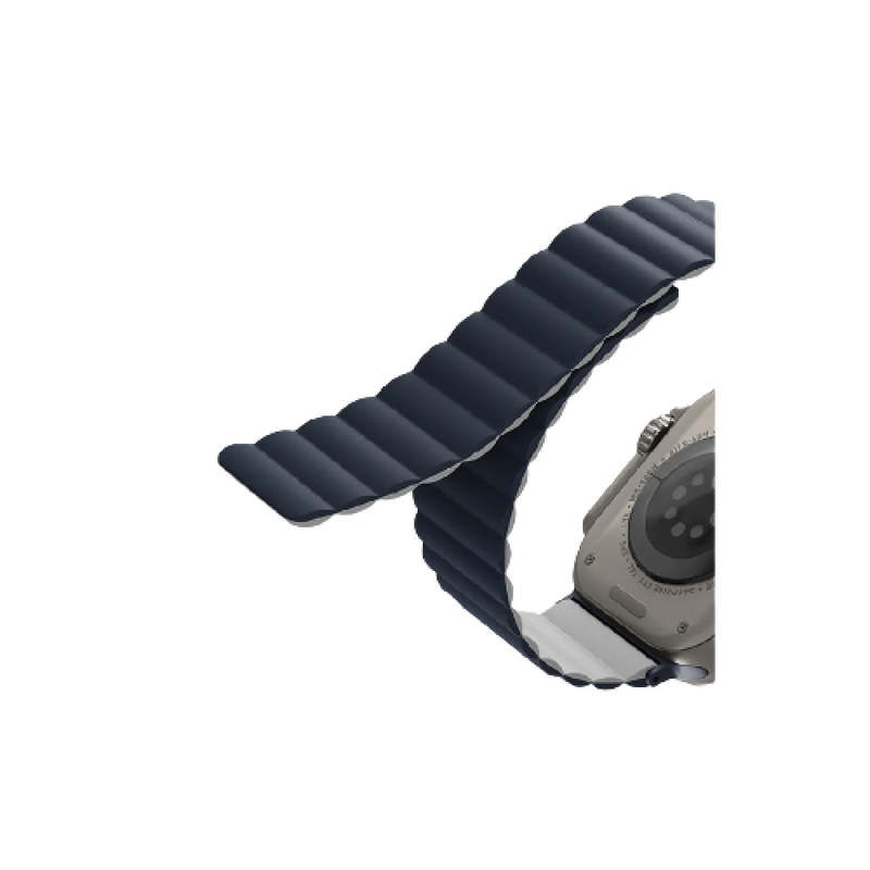 Uniq Revix Reversible Strap for Apple Watch - Storm Blue / Chalk Grey - سير ساعة ابل - لونين