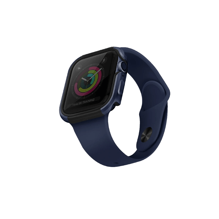 Uniq Valencia Watch Case for Apple Watch - Atlantic Blue - كفر حماية لشاشة وساعة ابل - بدون سير
