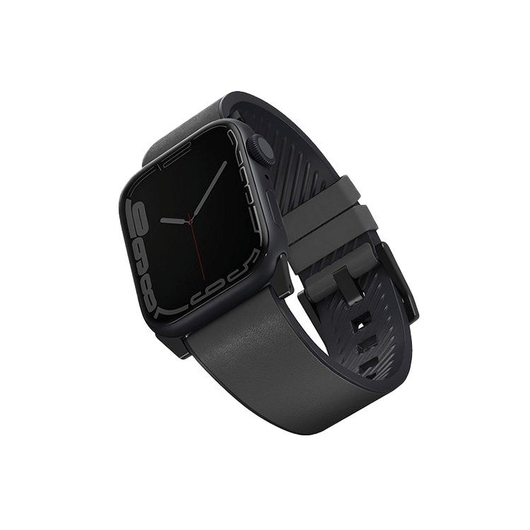 Uniq Straden Leather Strap For Apple Watch - Rhino Grey - سير ساعة ابل واتش