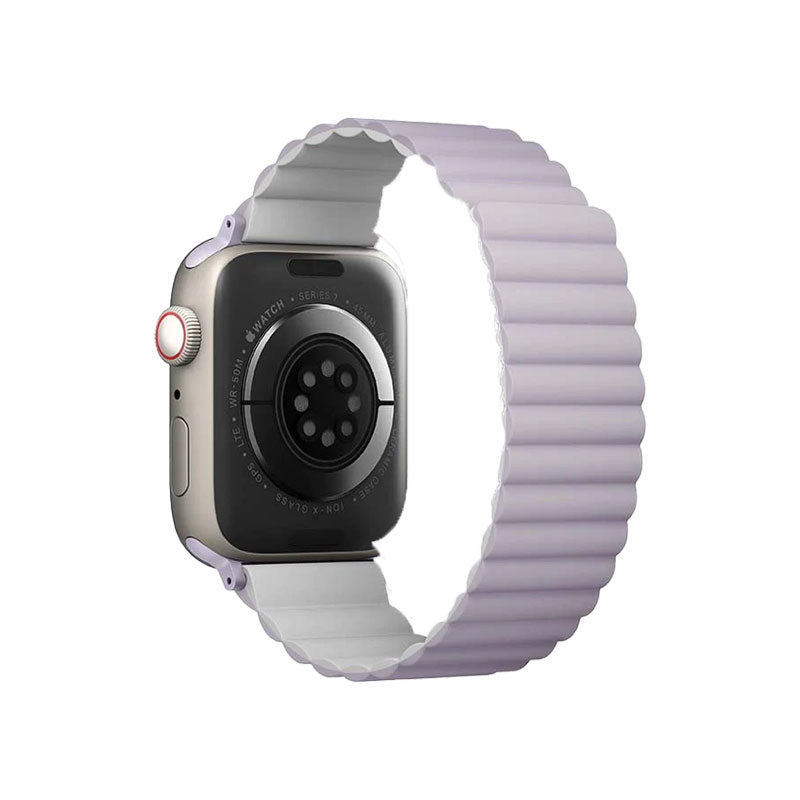 Uniq Revix Reversible Strap For Apple Watch - Lilac / White - سير ساعة ابل - لونين