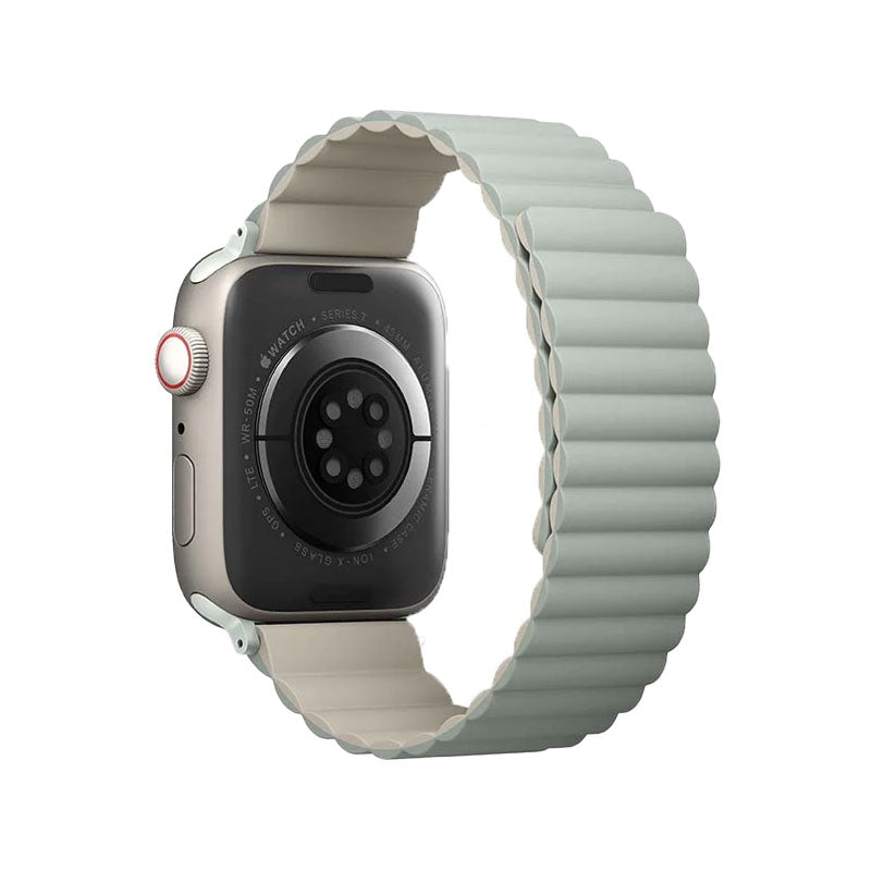 Uniq Revix Reversible Strap For Apple Watch - Sage / Beige - سير ساعة ابل - لونين