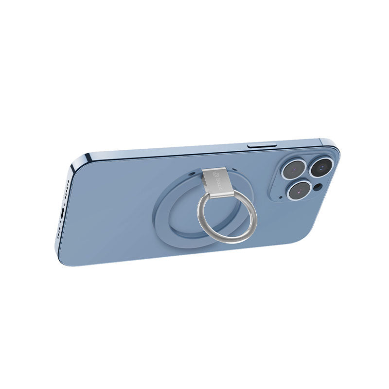 Bazic GoMag MagSafe Magnetic Phone Grip - Blue - مسكة خاتم - مغناطيس وستاند - خاصية الماغ سيف لاجهزة الايفون 12 و 13 و 14