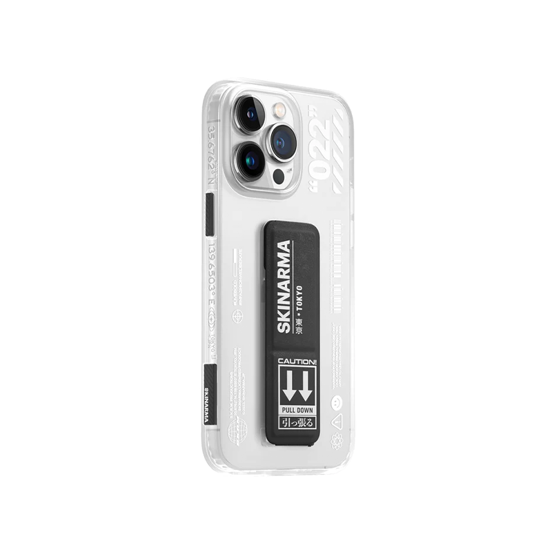 SkinArma Taihi Sora Case for iPhone 14/14 Plus/14 Pro/14Pro Max - Black - كفر حماية عالية مع مغناطيس للسيارة ومسكة ستاند