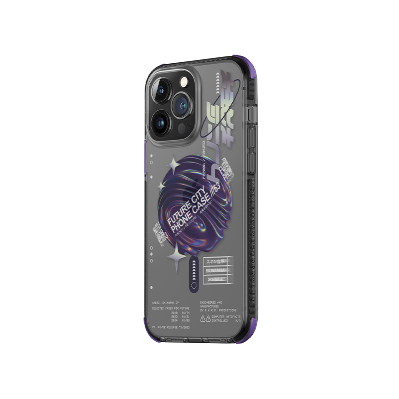 SkinArma Shorai MagSafe Case for iPhone 14 Pro/14 Pro Max - Purple - كفر حماية عالية - سكين أرما - ماغ سيف