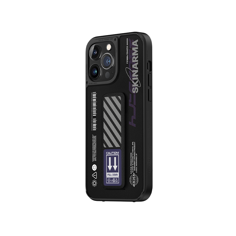 SkinArma Shingoki Case for iPhone 14 Pro/14Pro Max - Purple - كفر حماية عالية مع مغناطيس للسيارة ومسكة ستاند