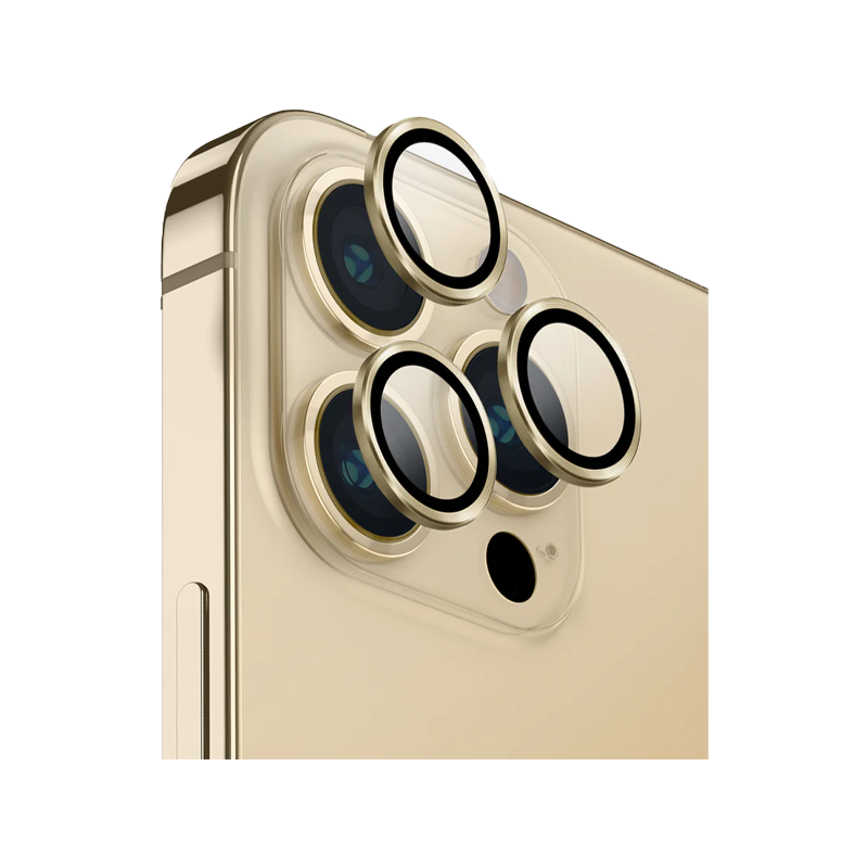 Uniq Optix Camera Lens Protector For iPhone 14/14 Plus/14 Pro/14 Pro Max - Champagne Gold - حماية لعدسة كاميرا الهاتف